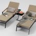 Шезлонг Gardenini PatioSogno бежевый SSGNS.010200.N3
