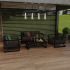 Лаунж зона Ideal Patio SILENA антрацит - каркас карбон